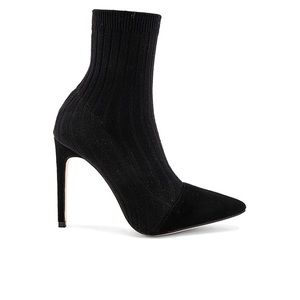 Black Raye Sock Booties